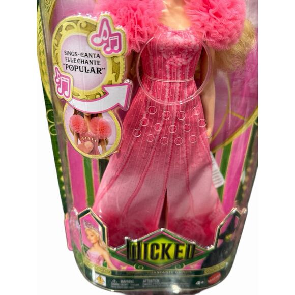 BRANd NEE WICKED SINGING GLINDA Doll Pink Gown Works Great! Mattel - Picture 4 of 8
